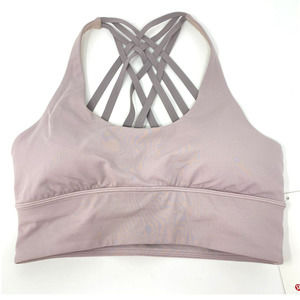 Lululemon Free to Be Moved Bra Powdered Mauve Dark Chrome Sz 8 A/B Cups